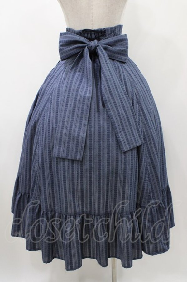 画像2: Sheglit / "小夜曲"バッスルスカート  ネイビー H-25-12-10-1022-EL-SK-KB-ZH (2)