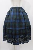 画像1: Jane Marple Dans Le Salon / タータンチェックパネルスカート  ネイビー H-25-12-10-1023-JM-SK-KB-ZH (1)