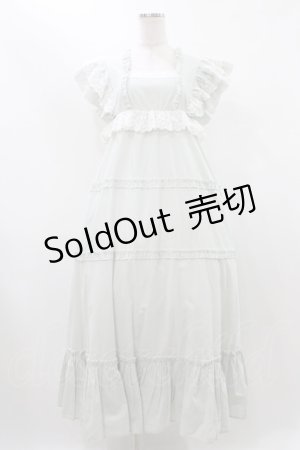 画像: merry jenny / ストライプレースワンピース  グリーン H-25-12-10-1025-LO-OP-KB-ZH