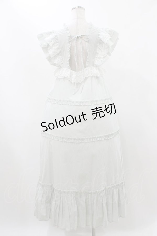 画像2: merry jenny / ストライプレースワンピース  グリーン H-25-12-10-1025-LO-OP-KB-ZH (2)