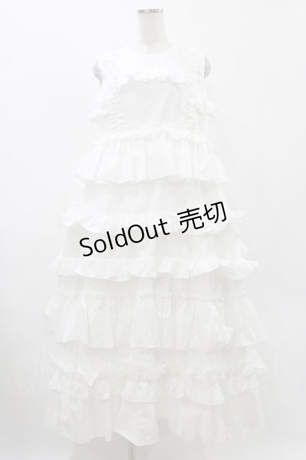 画像1: merry jenny / フリルティアードワンピース  オフホワイト H-25-12-10-1026-LO-OP-KB-ZH (1)