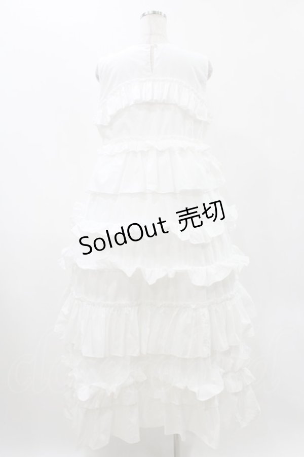 画像2: merry jenny / フリルティアードワンピース  オフホワイト H-25-12-10-1026-LO-OP-KB-ZH (2)