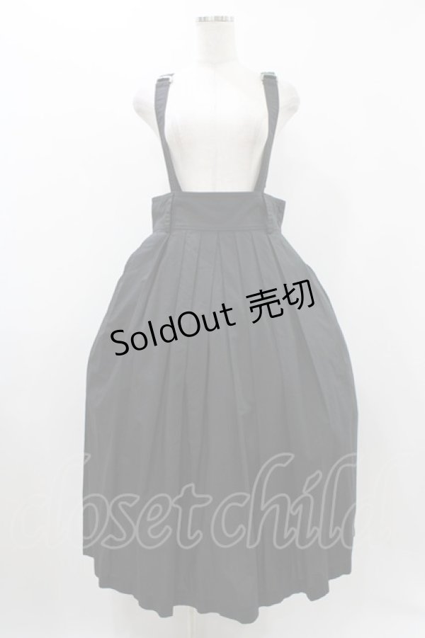 画像1: Jane Marple / タイプライターサスペンダースカート  ブラック H-25-12-10-1028-JM-SK-KB-ZH (1)