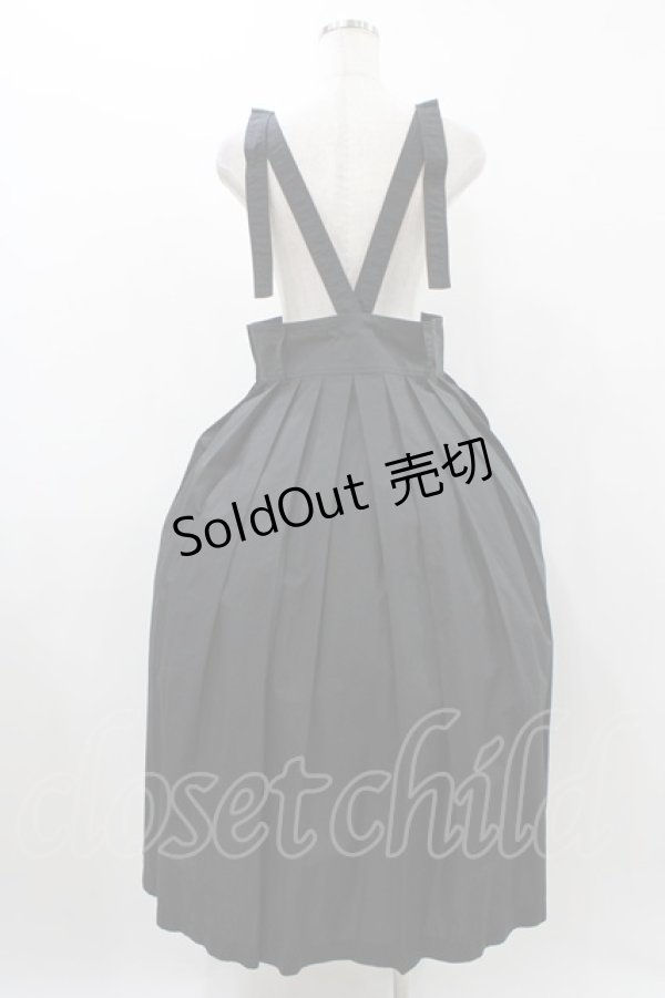 画像2: Jane Marple / タイプライターサスペンダースカート  ブラック H-25-12-10-1028-JM-SK-KB-ZH (2)