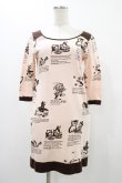 画像1: MILK / Animal Talesワンピース  ピンクベース H-25-12-10-1030-ML-OP-KB-ZH (1)