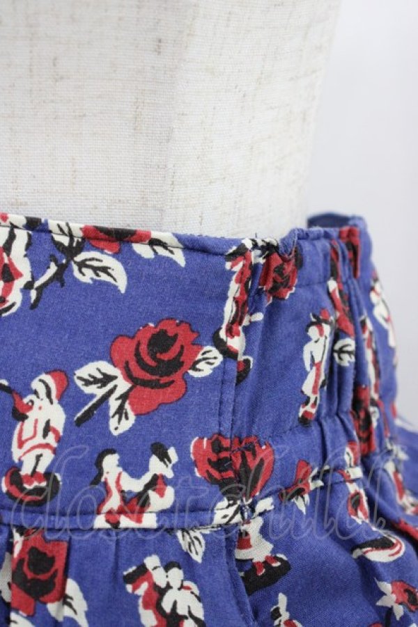 画像3: Jane Marple Dans Le Salon / Dance With Roses Drawstring Skirt  ネイビー H-25-12-10-1032-JM-SK-KB-ZH (3)