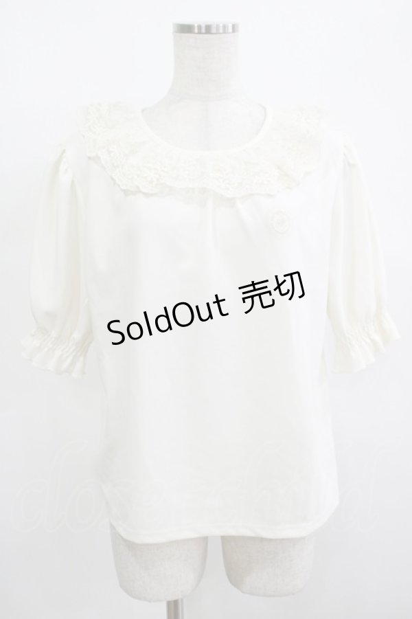 画像1: m petit by misako / TT*AOKエリレースPO M アイボリー H-25-12-10-048-LO-TO-NS-ZH (1)