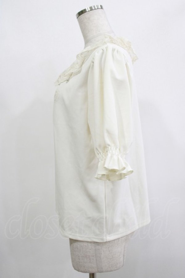 画像2: m petit by misako / TT*AOKエリレースPO M アイボリー H-25-12-10-048-LO-TO-NS-ZH (2)