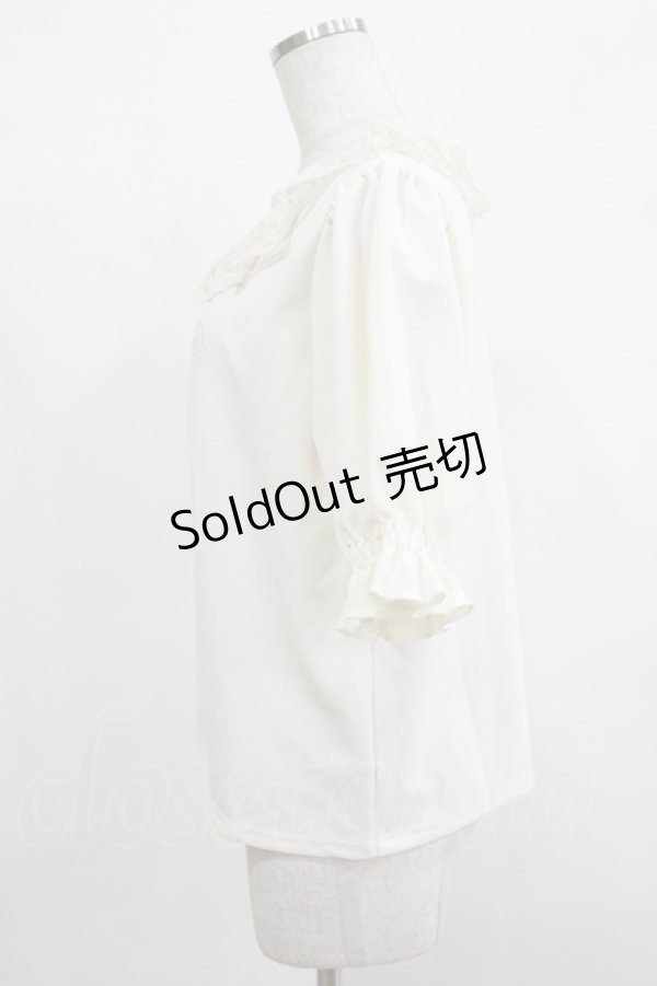 画像2: m petit by misako / TT*AOKエリレースPO M アイボリー H-25-12-10-048-LO-TO-NS-ZH (2)