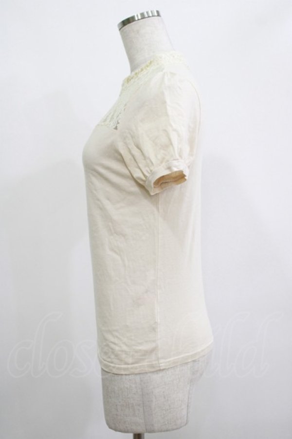 画像2: Fi.n.t / レース切替トップス Free IVORY H-25-12-10-050-CA-TO-NS-ZH (2)