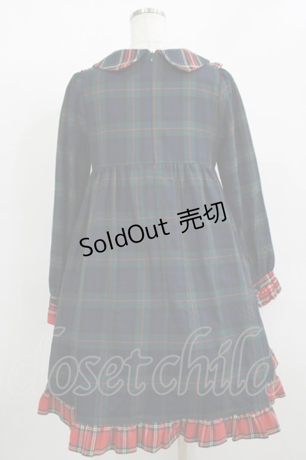 画像3: Nile Perch / チェックワンピース Free グリーン/レッド H-25-12-10-004-LO-OP-NS-ZH (3)