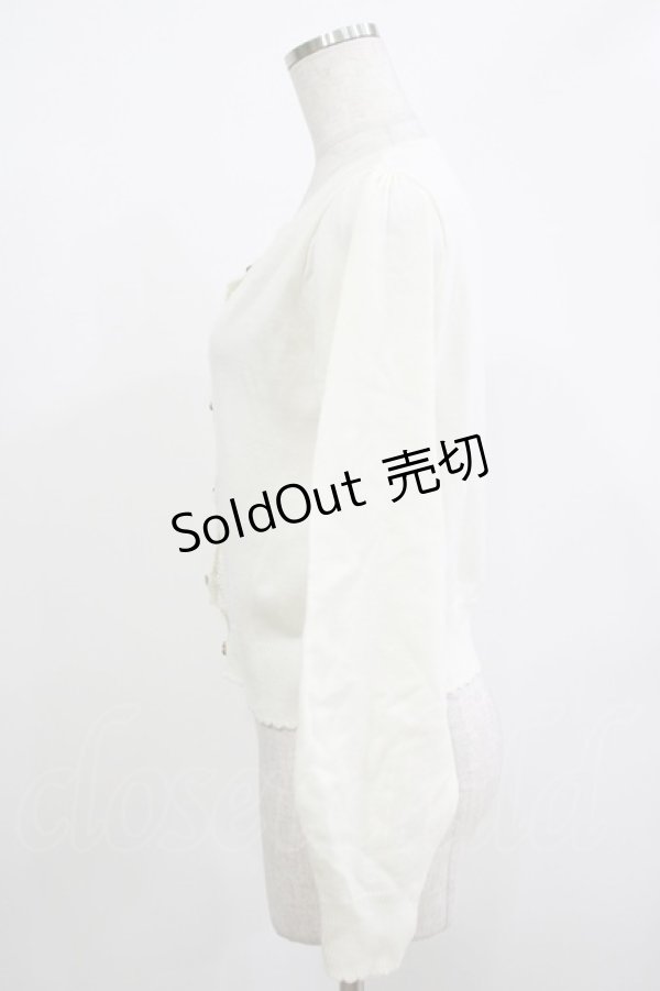 画像2: Amavel / ハートボタンカーディガン Free オフ H-25-12-10-053-CA-TO-NS-ZH (2)