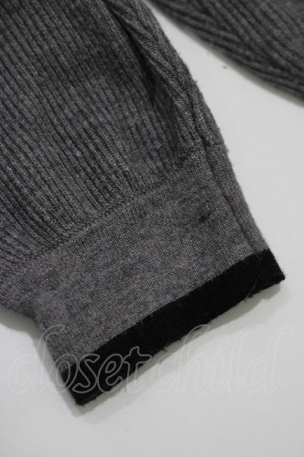 画像4: An MILLE / バイカラーリボンカーデ Free グレー H-25-12-10-054-EL-TO-NS-ZH (4)