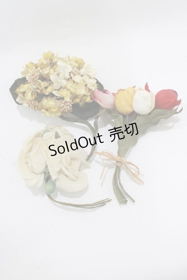 画像1: PINK HOUSE / コサージュブローチセット  オフ H-25-12-10-073-LO-AC-NS-ZH (1)