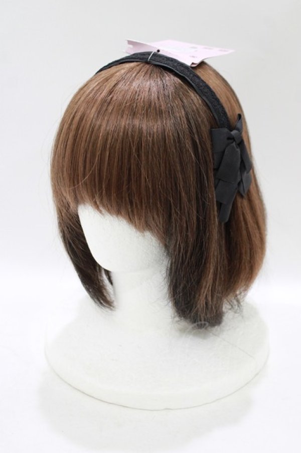 画像1: m petit by misako / TT*AMカチューシャ  ブラック H-25-12-10-074-LO-AC-NS-ZH (1)