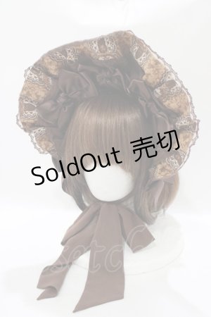 画像: Angelic Pretty / カメオウィンドウハーフボンネット  ブラウン H-25-12-10-075-AP-AC-NS-ZH