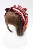 画像1: metamorphose / うたかたの華かぐらヘッドドレスカチューシャ  えんじ H-25-12-10-078-ME-AC-NS-ZH (1)