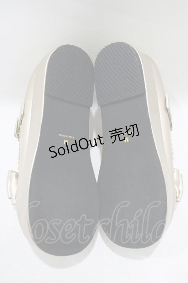 画像4: Amavel / クロスベルト厚底パンプス M/約23cm〜23.5cm ゴールド H-25-12-10-079-CA-SH-NS-ZH (4)