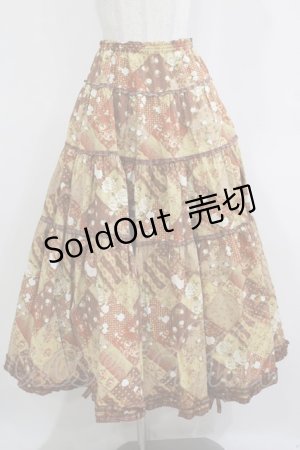 画像: KANEKO ISAO / 花柄スカート Free ブラウン H-25-12-10-009-EL-SK-NS-ZH