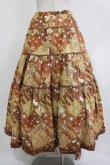 画像3: KANEKO ISAO / 花柄スカート Free ブラウン H-25-12-10-009-EL-SK-NS-ZH (3)