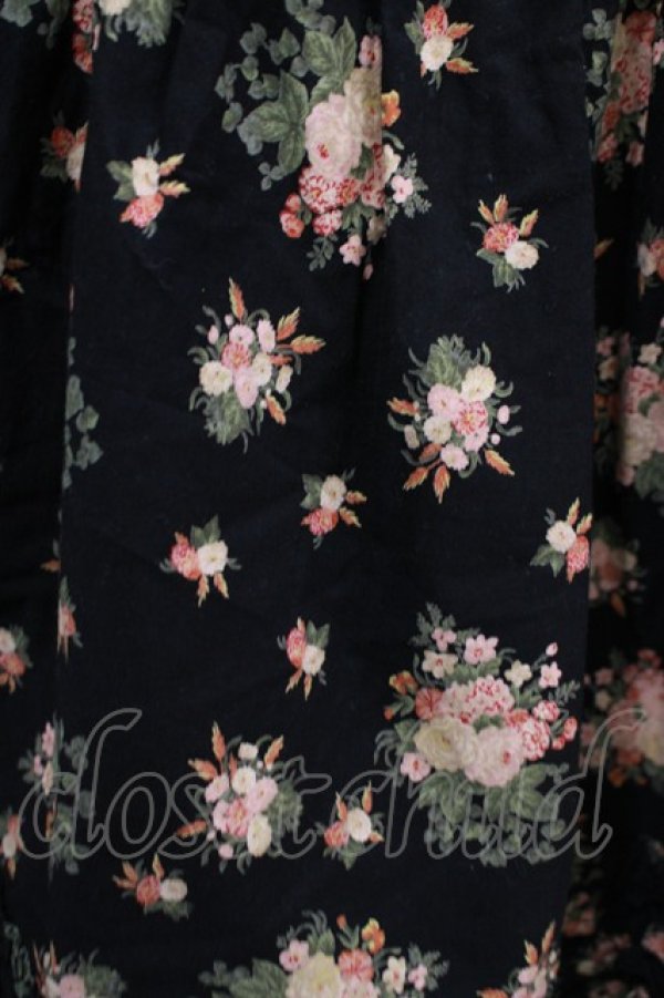 画像3: PINK HOUSE / 花柄スカート Free ブラック H-25-12-10-011-LO-SK-NS-ZH (3)