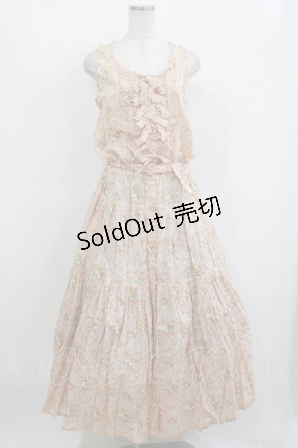 画像1: PINK HOUSE / 花柄ワンピース Free ピンク H-25-12-10-013-LO-OP-NS-ZH (1)