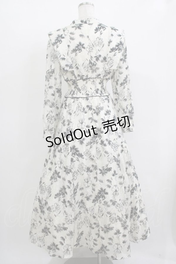 画像3: An MILLE / 花柄ロングワンピース Free オフ/ブラック H-25-12-10-016-EL-OP-NS-ZH (3)