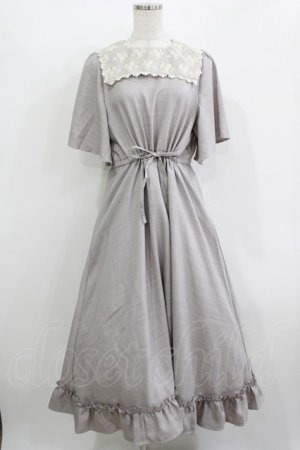 画像: m petit by misako / TT*AOKレースセーラーワンピース M グレー H-25-12-10-018-LO-OP-NS-ZH