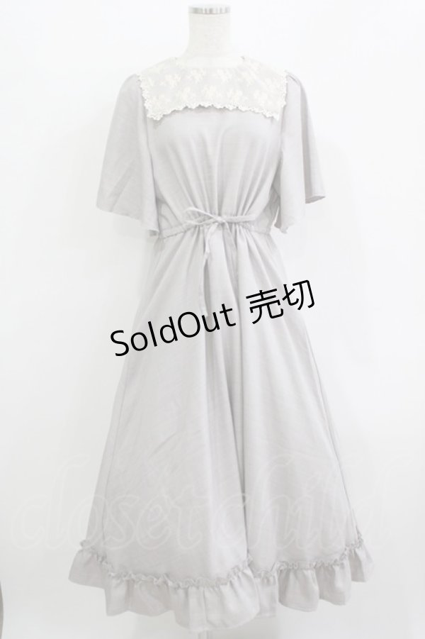 画像1: m petit by misako / TT*AOKレースセーラーワンピース M グレー H-25-12-10-018-LO-OP-NS-ZH (1)