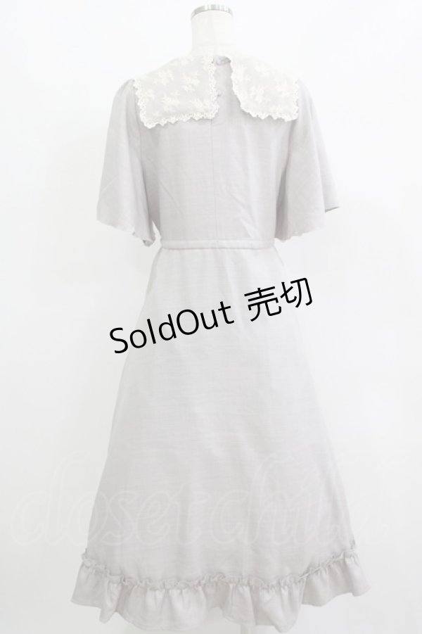 画像3: m petit by misako / TT*AOKレースセーラーワンピース M グレー H-25-12-10-018-LO-OP-NS-ZH (3)