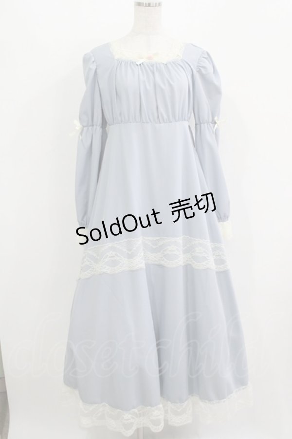 画像1: FLC / 星名桜子/hsスクエアネックOP　 M サックス H-25-12-10-019-LO-OP-NS-ZH (1)