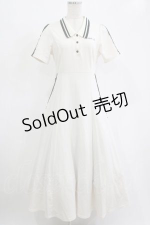 画像: An MILLE / ポロロングワンピース Free オフホワイト H-25-12-10-020-EL-OP-NS-ZH