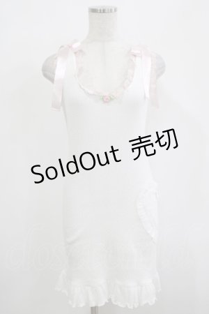 画像: Katie / LOVED BY YOU tank one-piece  ホワイト H-25-12-11-027-LO-OP-KB-ZH