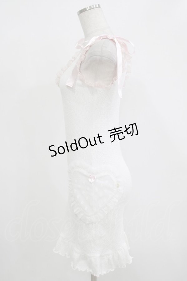 画像2: Katie / LOVED BY YOU tank one-piece  ホワイト H-25-12-11-027-LO-OP-KB-ZH (2)