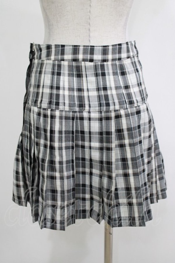 画像3: Candy Stripper / CHECK PLEATS MINI SKIRT S ブラック H-25-12-11-032-PU-SK-KB-ZH (3)