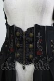 画像5: Ozz oneste / ホルター付薔薇刺繍オーバーコルセット  ブラック H-25-12-11-033-OO-SK-KB-ZH (5)