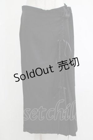 画像: Triple fortune / ラップフレアパンツ XL ブラック H-25-12-11-034-EL-PA-KB-ZH