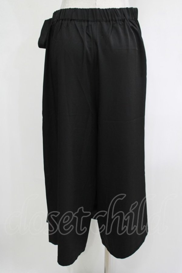 画像3: Triple fortune / ラップフレアパンツ XL ブラック H-25-12-11-034-EL-PA-KB-ZH (3)