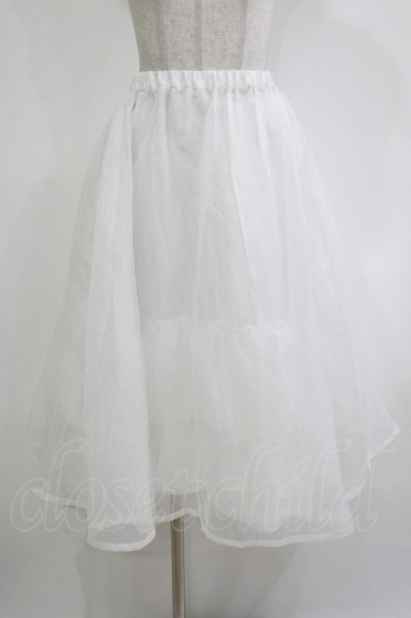 画像1: Sheglit / ロングバッスルパニエ  白 H-25-12-11-036-EL-SK-KB-ZH (1)