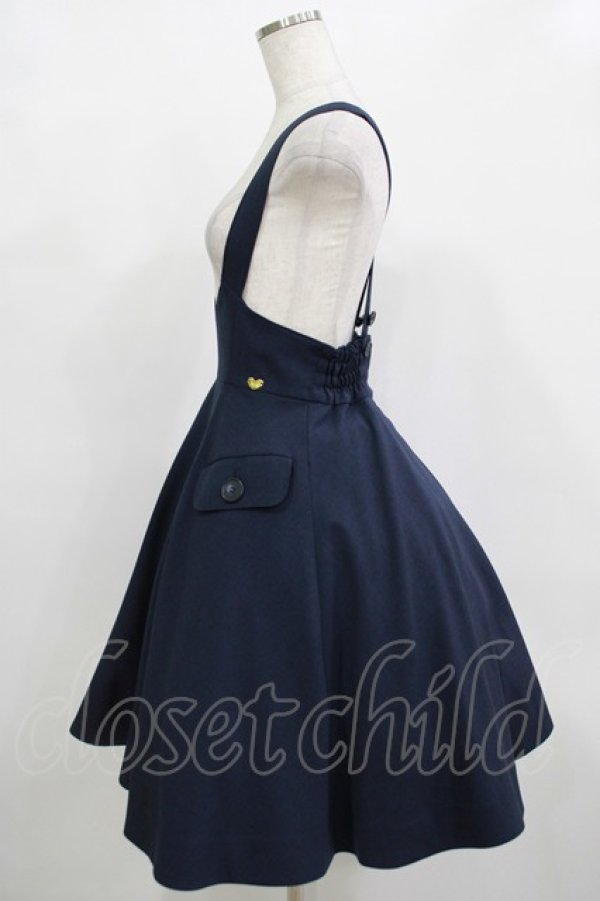 画像2: MILK / Lisaジャンパースカート  ネイビー H-25-12-11-004-ML-OP-KB-ZH (2)