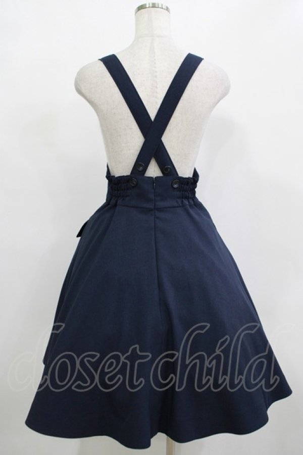 画像3: MILK / Lisaジャンパースカート  ネイビー H-25-12-11-004-ML-OP-KB-ZH (3)