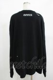 画像3: QOOZA / 東京喰種×QOOZA金木研 ダメージスウェット  ブラック H-25-12-11-040-PU-TO-KB-ZH (3)