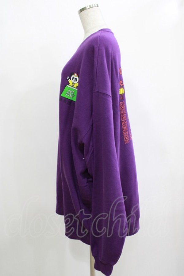 画像2: Candy Stripper / CANDYS PLAY SWEATワンピース  パープル H-25-12-11-053-PU-OP-KB-ZH (2)