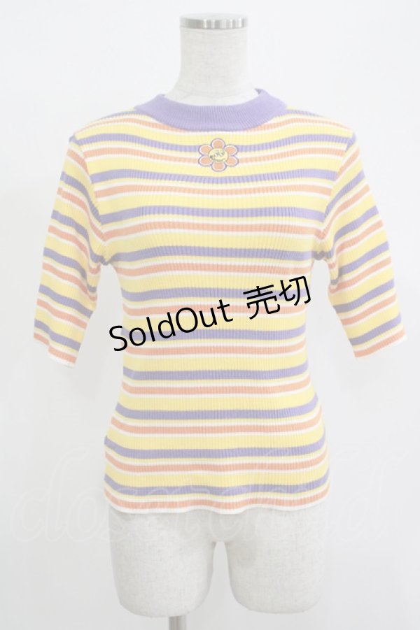 画像1: Candy Stripper / SUNNY RIB  2 パープル H-25-12-11-056-PU-TO-KB-ZT1216J (1)