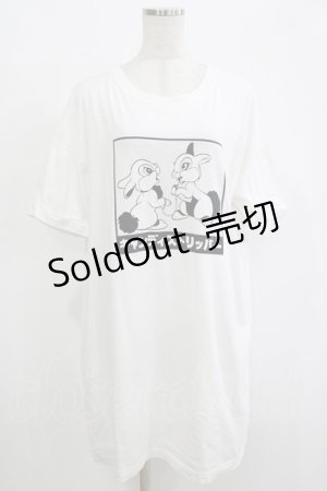 画像: Candy Stripper / PRISONER BUNNYS BIG BIG TEE  ホワイト H-25-12-11-058-PU-TO-KB-ZT461
