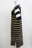 画像2: Candy Stripper / JUST RIGHT WAVE BORDERワンピース  ブラック H-25-12-11-059-PU-OP-KB-ZH (2)