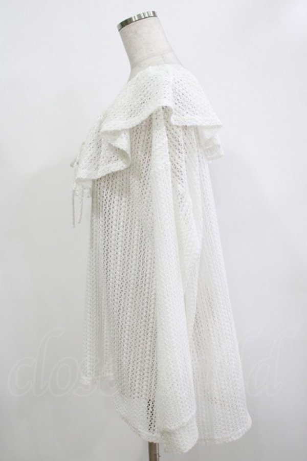 画像2: merry jenny / メッシュニットソーリラクシーチュニック  アイボリー H-25-12-11-062-LO-TO-KB-ZH (2)