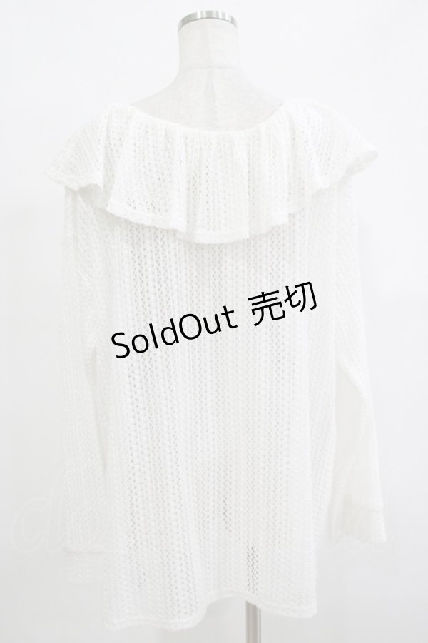 画像3: merry jenny / メッシュニットソーリラクシーチュニック  アイボリー H-25-12-11-062-LO-TO-KB-ZT465 (3)