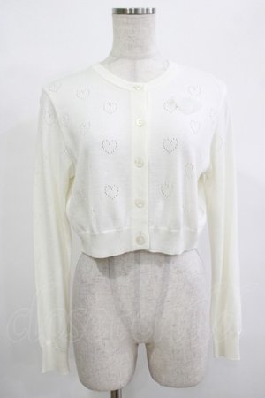 画像: MILK / Loveカーデ  オフ×ホワイトマーブル H-25-12-11-063-ML-TO-KB-ZH