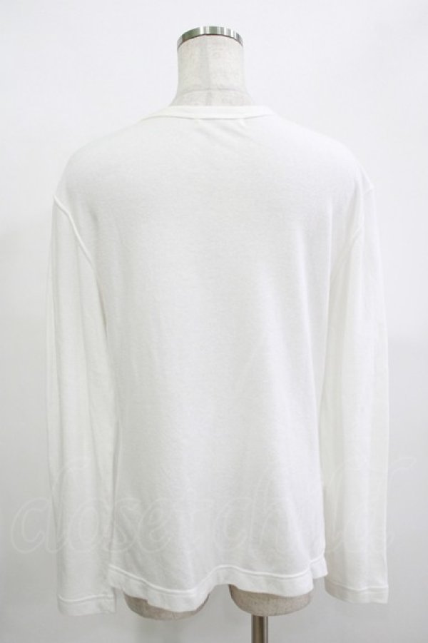 画像3: Jane Marple / ロゴプリントのロングスリーブトップス  白 H-25-12-11-065-JM-TO-KB-ZH (3)